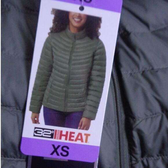 32 Degrees Ultra Light Down Puffer Jacket‎ Green Womens Size XS - Picture 5 of 6